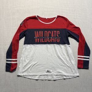 Arizona Wildcats Men Red & Black Long-Sleeved Tee Sz M Pre-Owned Excellent